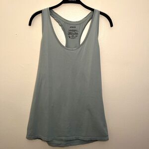 PATAGONIA Women’s Organic Cotton Tencel Racerback Tank Top, Dusty Blue- Large